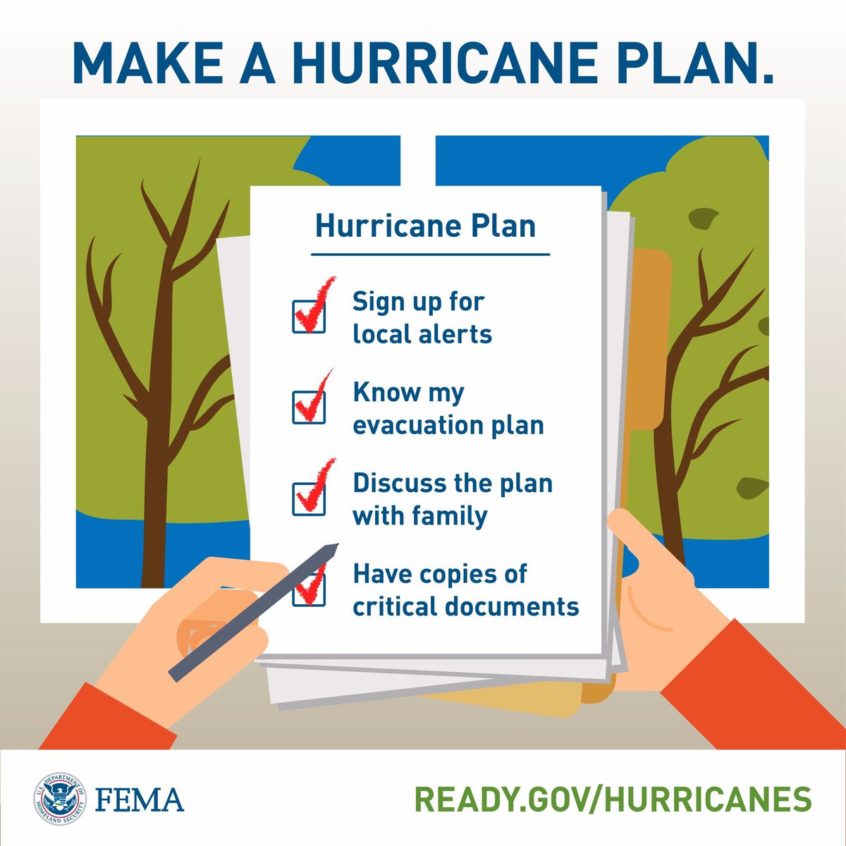 graphic - make a hurricane plan