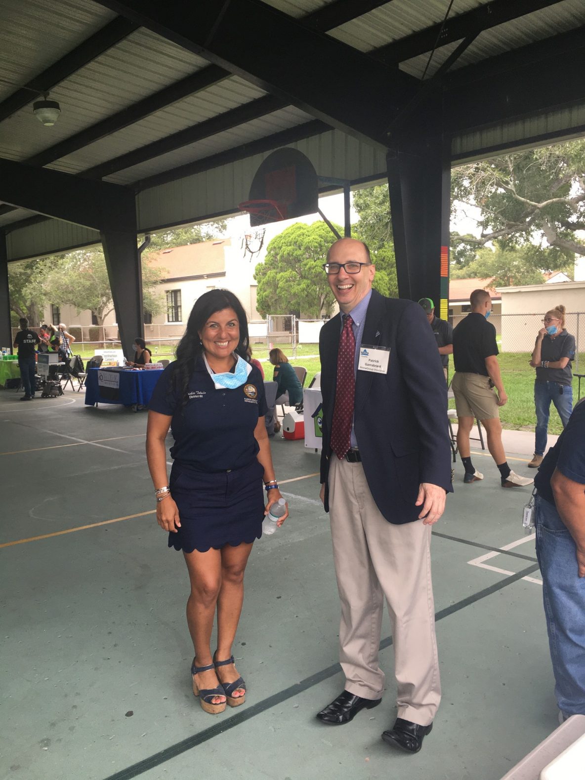 two people at an event