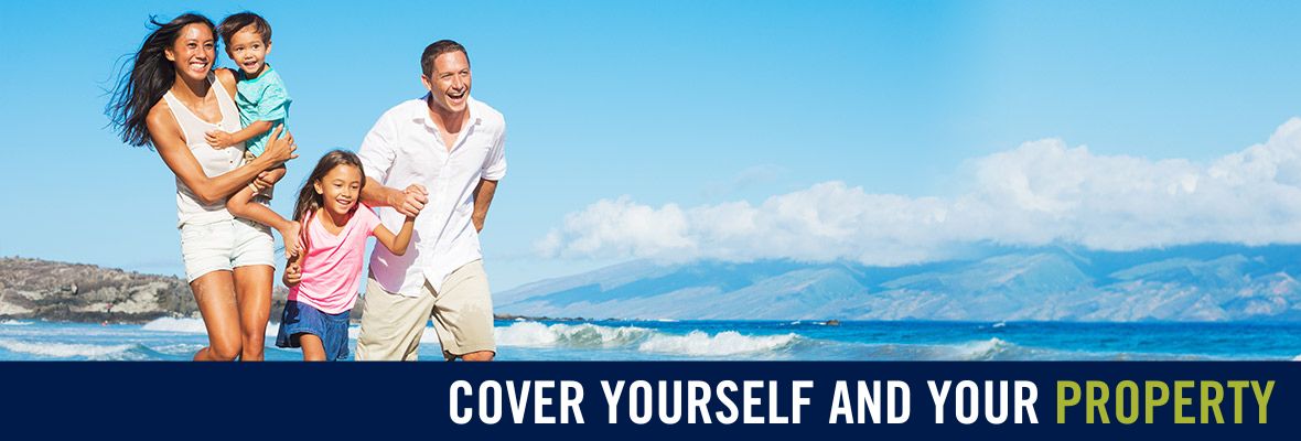 a family having fun on a beach