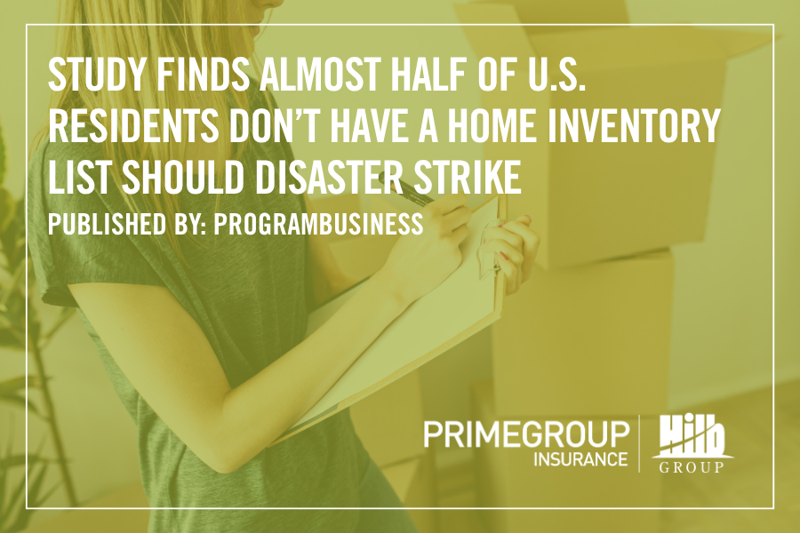 Featured image for “Study Finds Almost Half of U.S. Residents Don’t Have a Home Inventory List Should Disaster Strike”